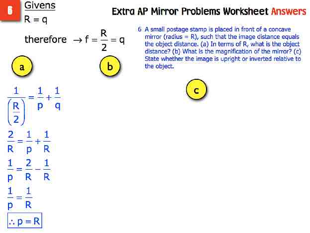 AP Extra Mirror Probs Answers.009-002